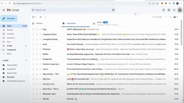 Open your Gmail account
