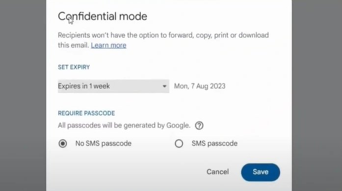 Click on the Save button