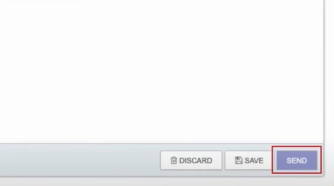send the encrypted message via email