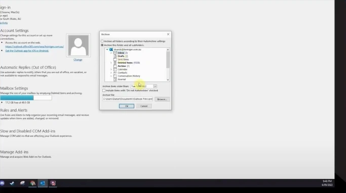 Select the folder you want