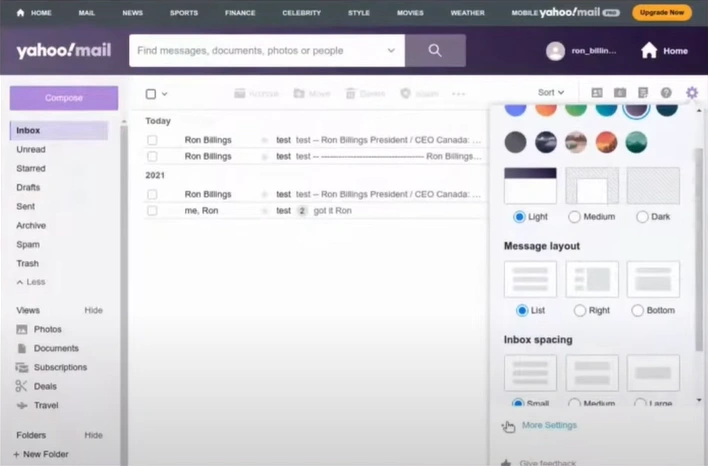 Click More settings