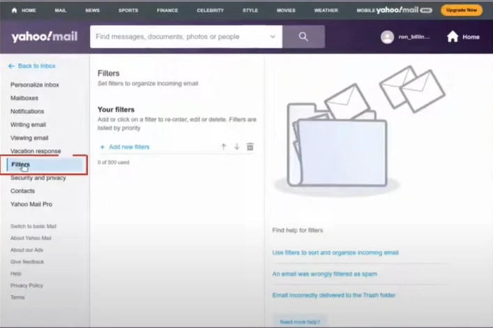 Open your filters and review