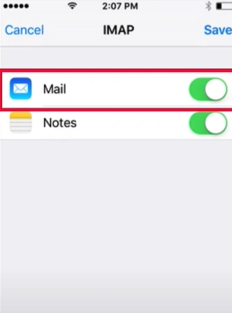Mail automatically detects the server settings