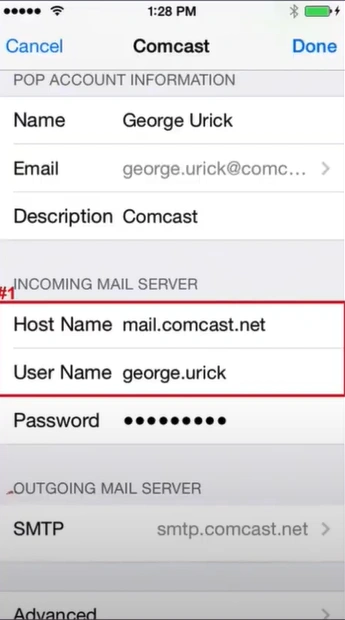 set the Host Name to