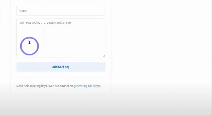 Add the SSH Key