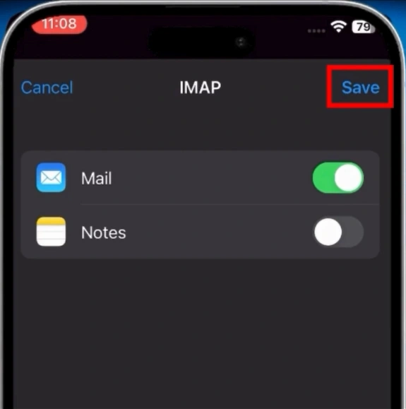 Tap on Save.