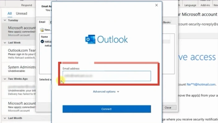 Enter your BT Mail address