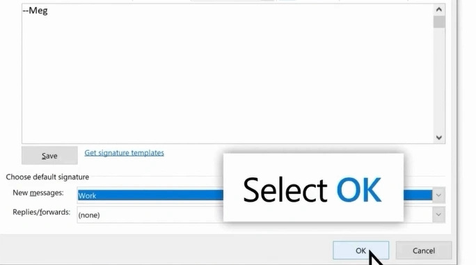 Click on OK