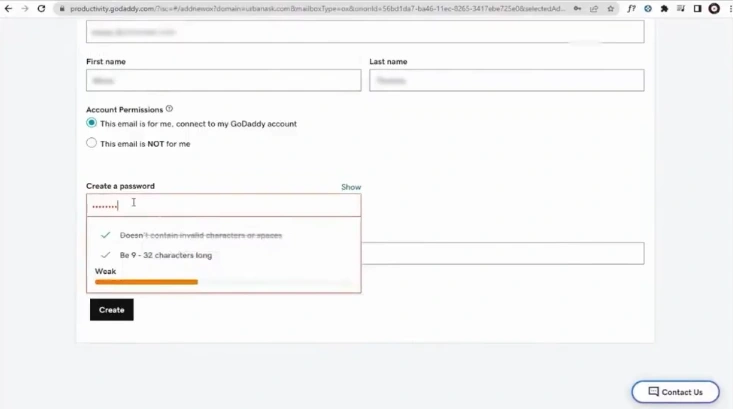 Create a password