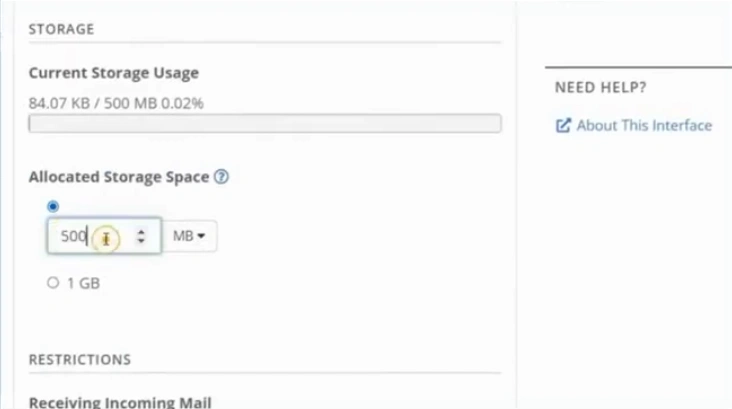 you can configure your email account settings