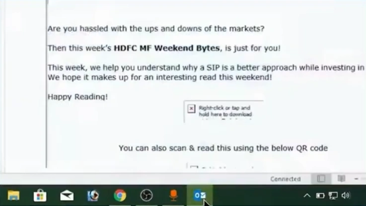Open Outlook and click on “Home