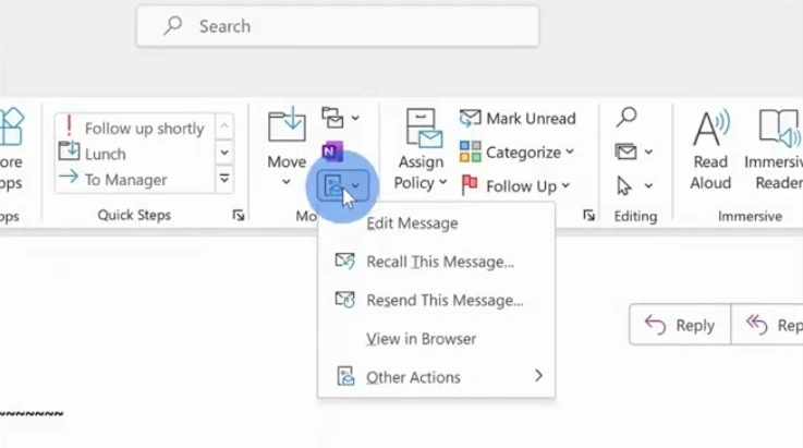 Open More Move Actions