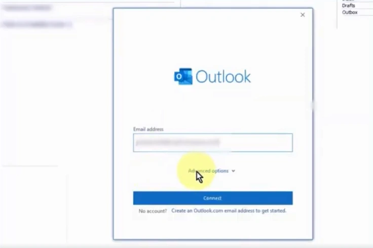 Click on Advanced options