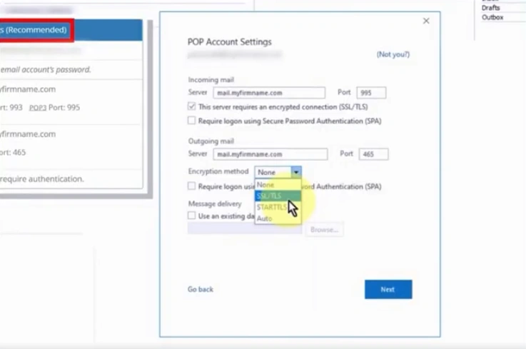 In the Encryption method