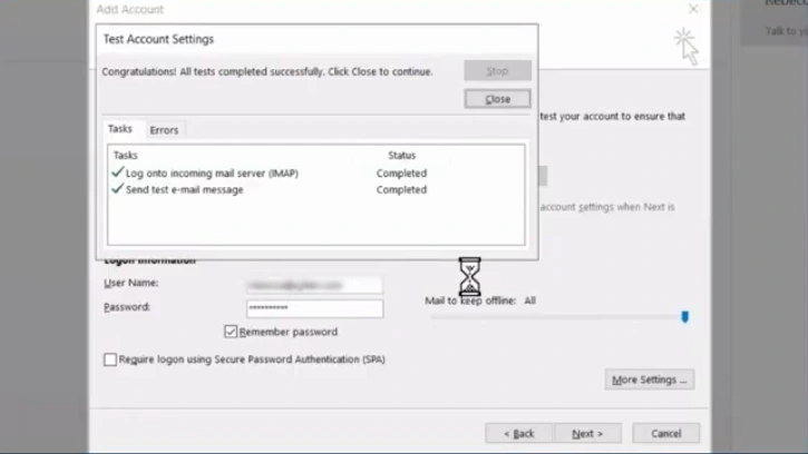 Once the tasks show a green checkmark