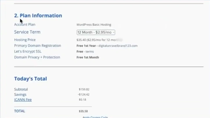 Fill in all the required information