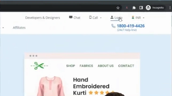 Return to the Bluehost website