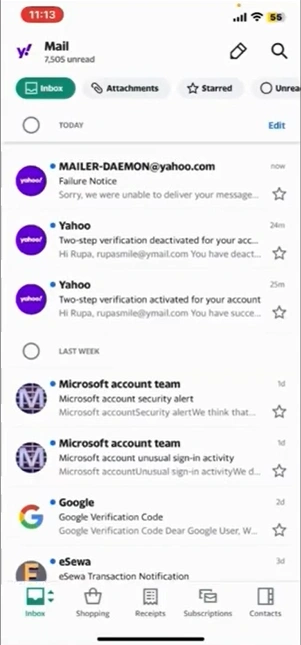 Open Yahoo Mail on your phone