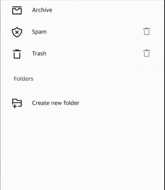 From the Folder section