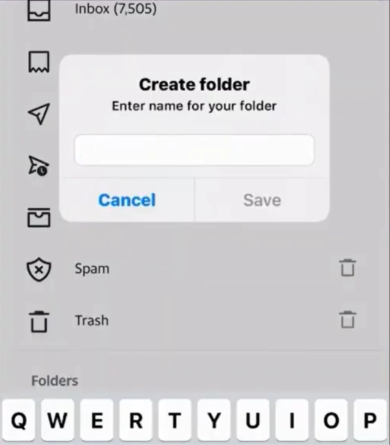 Type in the name of your choice in the field