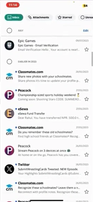 Go back to Yahoo Mail,
