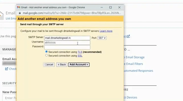 Send mail through your SMTP server