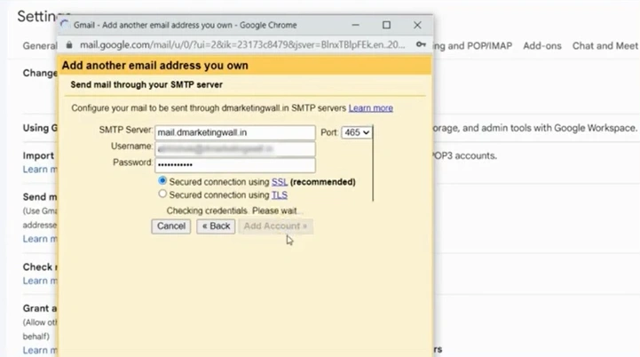 Click the “Add Account” option