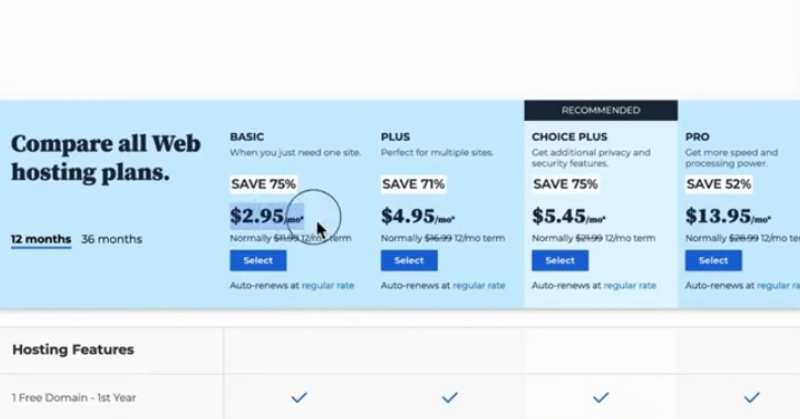 Select your plan