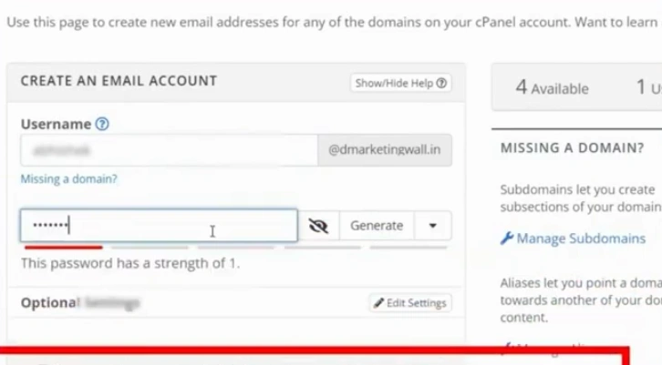 Next, enter your email password