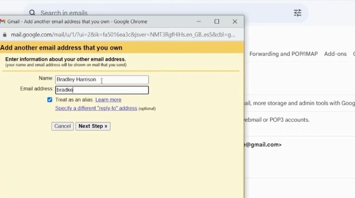 Fill in the Hostinger email address