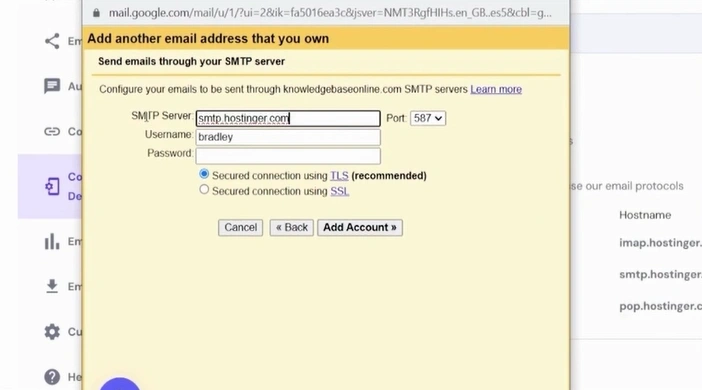 Return to the Gmail window