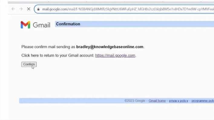 Click on “Confirm