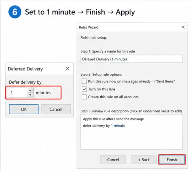 Finish → Apply.